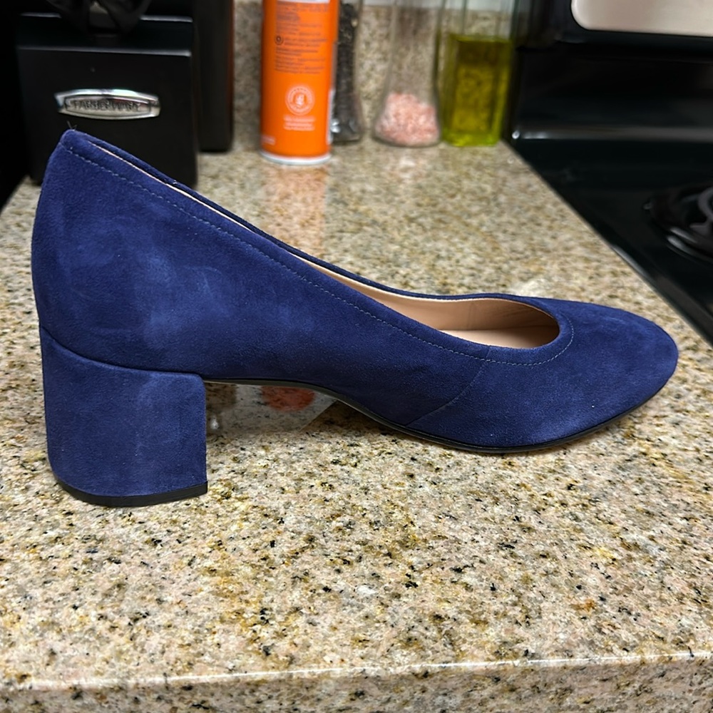27 EDIT Naturalizer Rebecca Suede Block Heel Pumps (Wide)